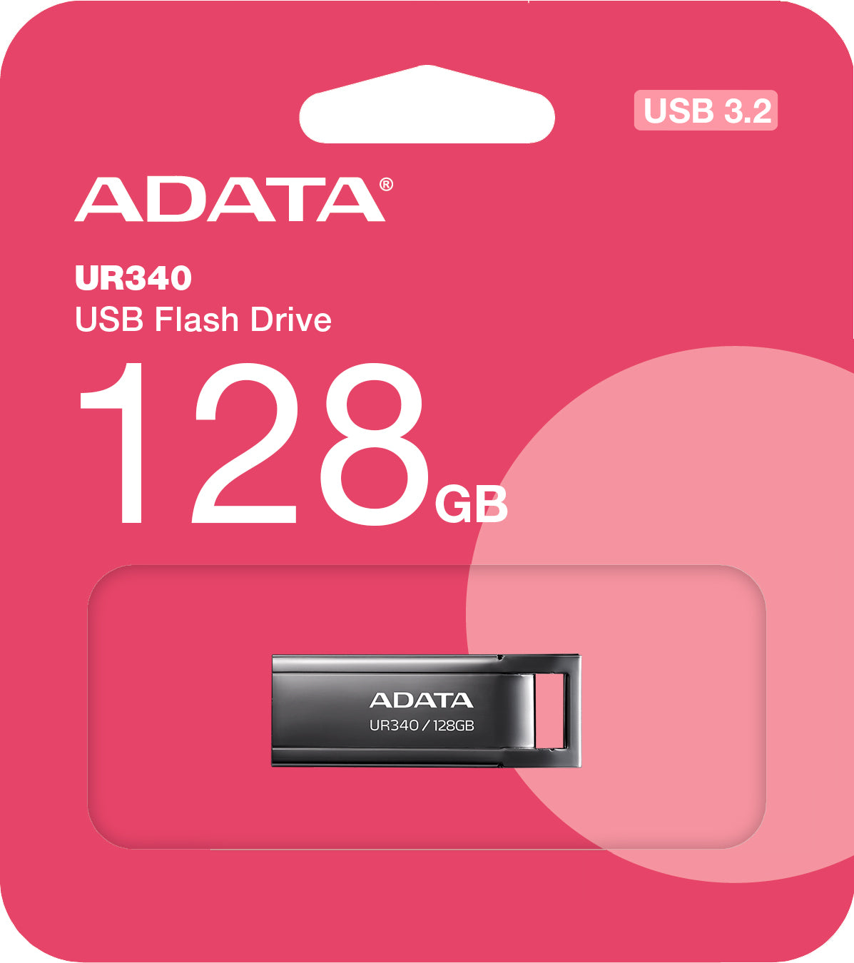 Externá pamäť USB-A 3.2 Adata UR340, 128Gb AROY-UR340-128GBK