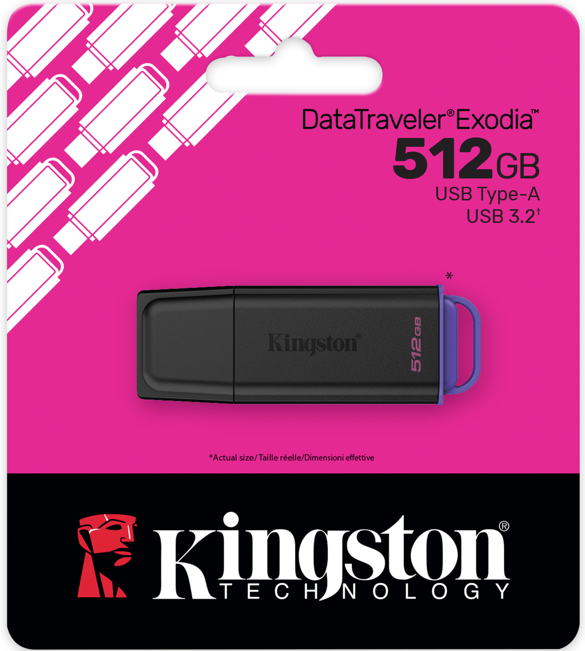 Externá pamäť USB-A 3.2 Kingston DT Exodia, 512Gb DTXG2/512GB