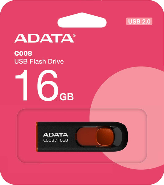 Externá pamäť USB-A Adata C008, 16Gb AC008-16G-RKD