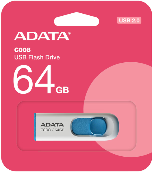Externá pamäť USB-A Adata C008, 64Gb AC008-64G-RWE