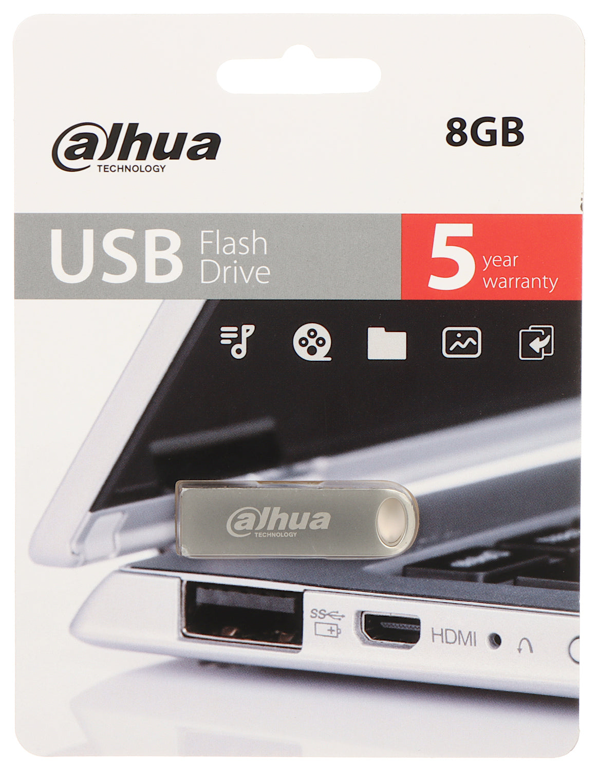 Dahua USB-A externá pamäť USB-A, 8Gb DHI-USB-U106-20-8GB