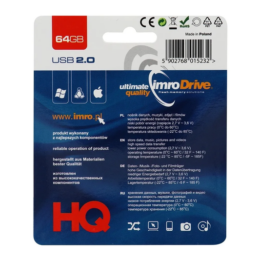 Externá pamäť USB-A Imro, 64Gb