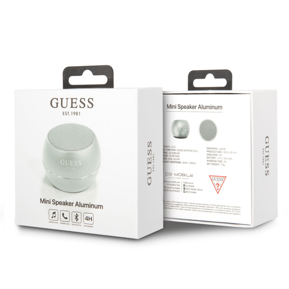 Prenosný Bluetooth reproduktor Guess, 3W, sivý
