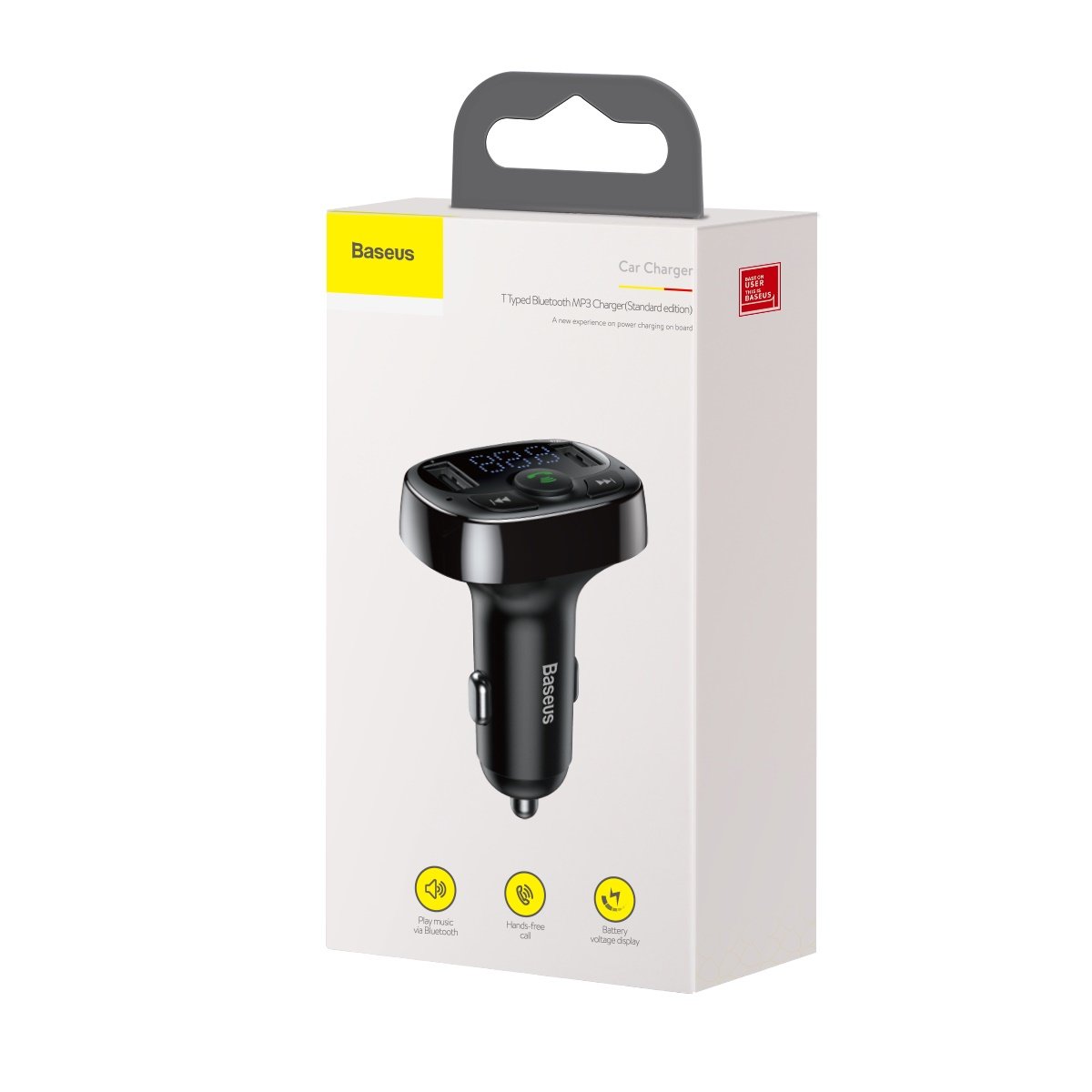 Modulátor FM Bluetooth Baseus S-09A, 2 x USB-A - 1 x microSD CCMT000001