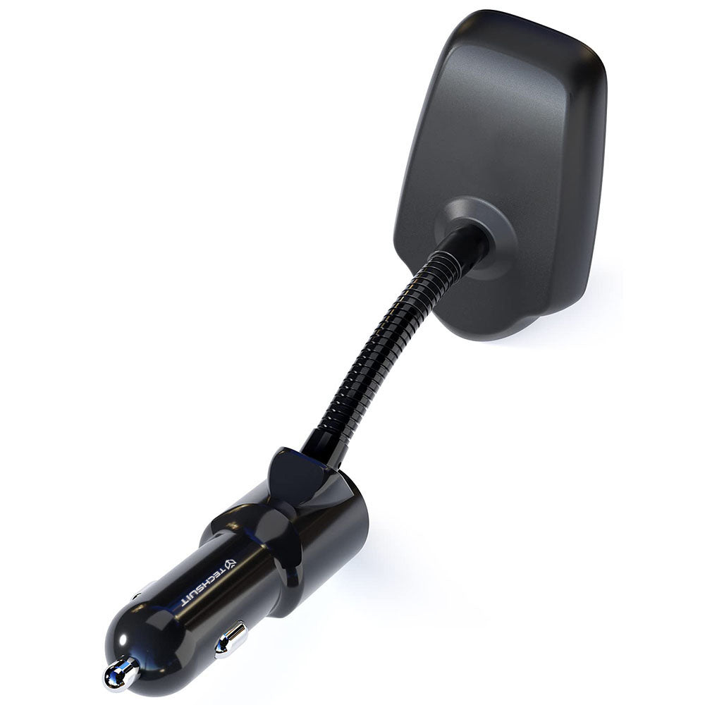 FM Bluetooth modulátor Techsuit MFM4, 1 x USB-A - 1 x 3.5mm - 1 x microSD, Čierny