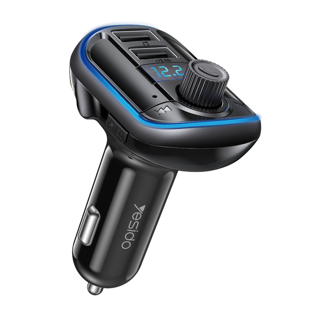 Modulátor FM Bluetooth Yesido Y44, 2 x USB-A - 1 x microSD