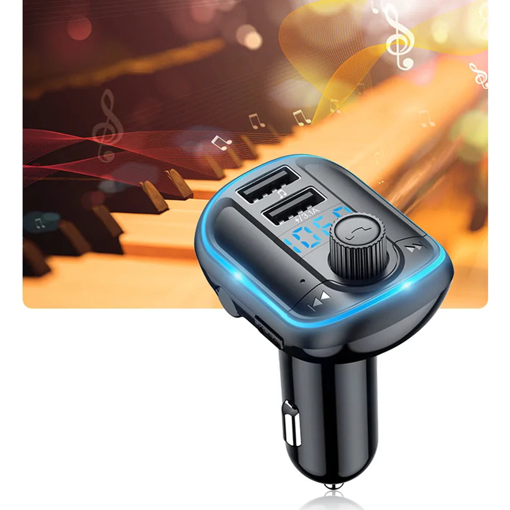 Modulátor FM Bluetooth Yesido Y44, 2 x USB-A - 1 x microSD