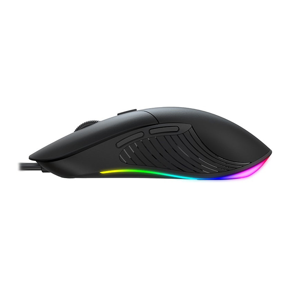 Herná myš s káblom USB HAVIT MS1020WB, RGB, 2400DPI, Čierna