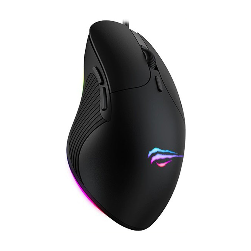 Herná myš s káblom USB HAVIT MS1020WB, RGB, 2400DPI, Čierna