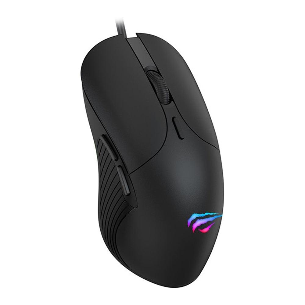 Herná myš s káblom USB HAVIT MS1020WB, RGB, 2400DPI, Čierna