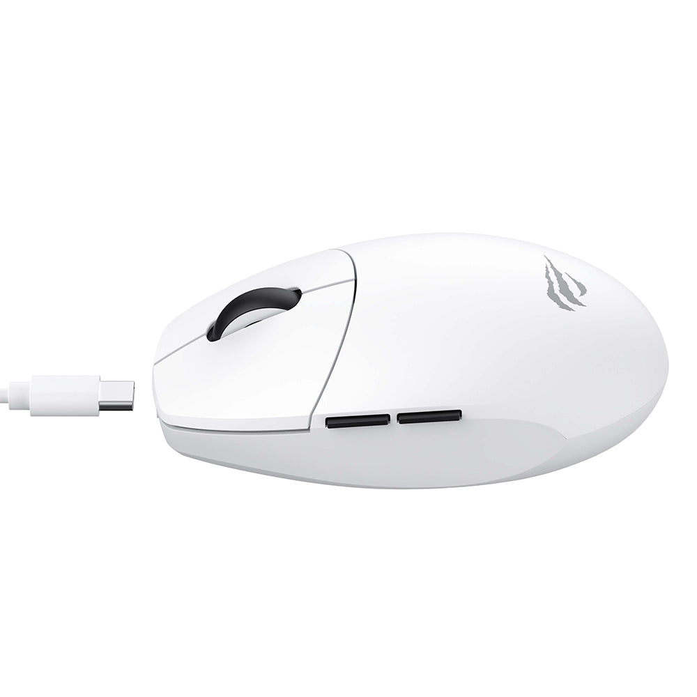 Bezdrôtová herná myš HAVIT MS1039W, 800DPI - 7400DPI, Wi-Fi / Káblové, Biela
