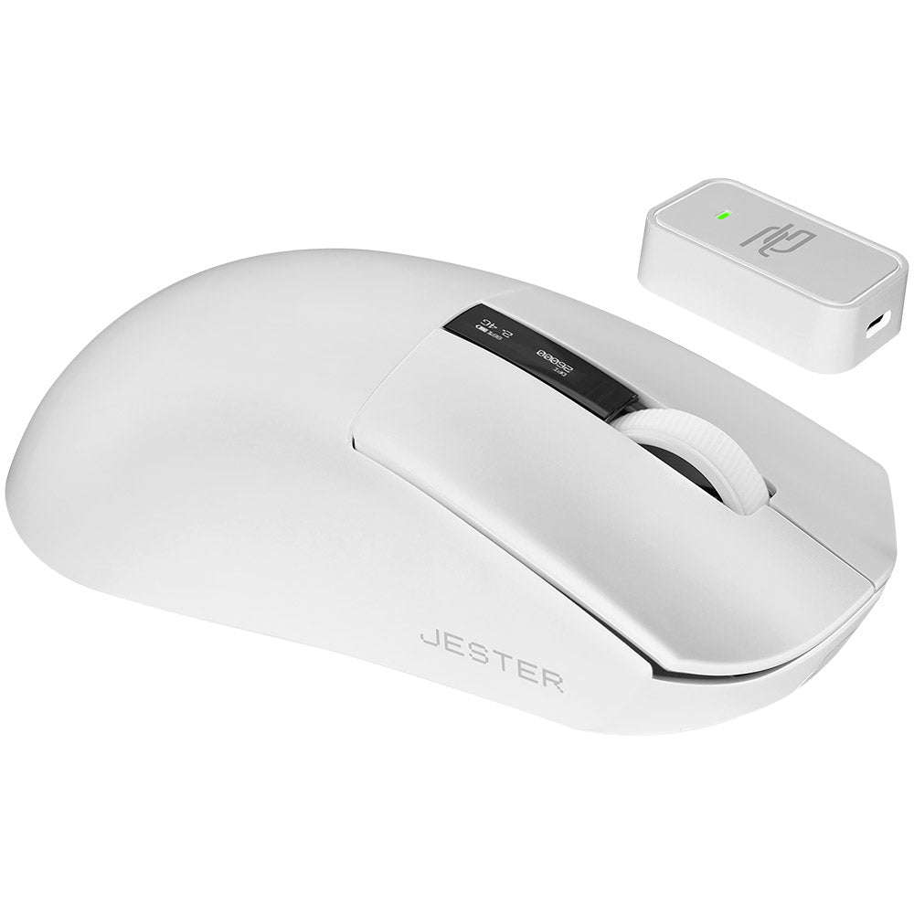 Bezdrôtová herná myš Proove Jester, 800DPI - 26000DPI, OLED displej, Biela WMJS00022002