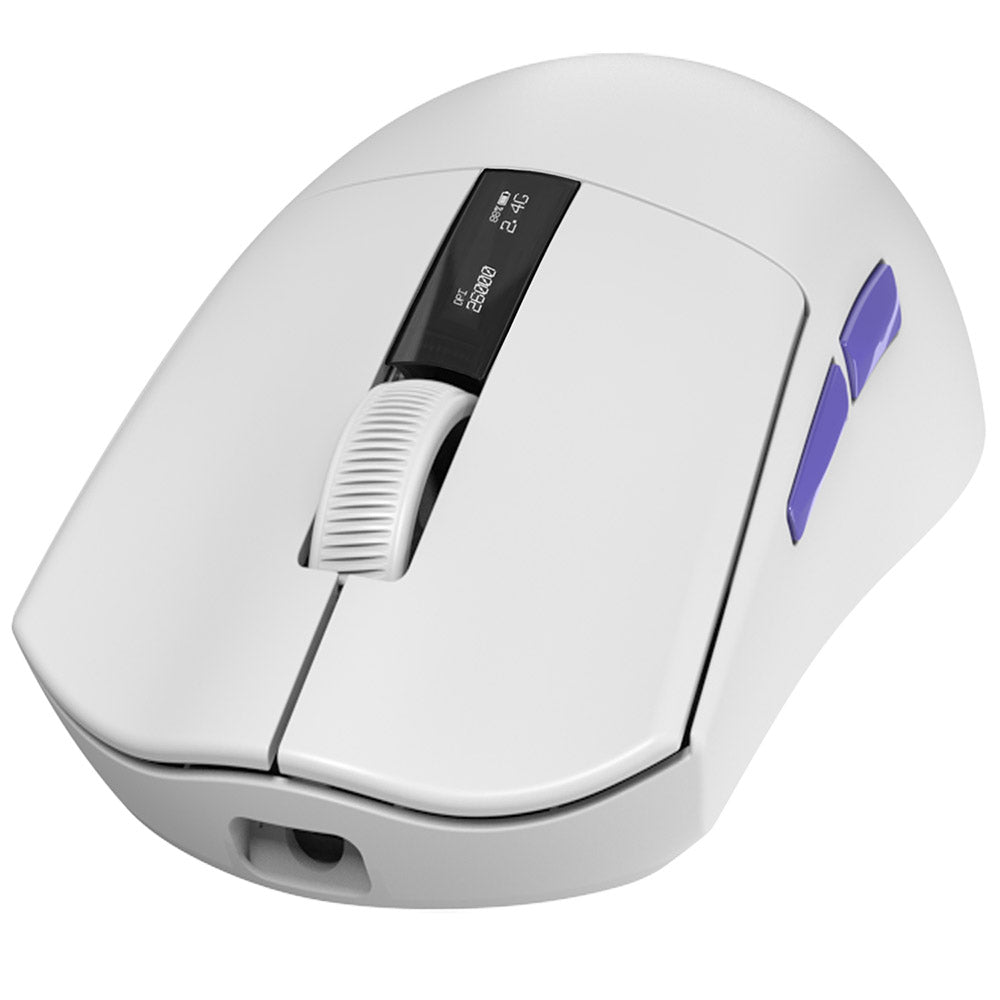 Bezdrôtová herná myš Proove Jester, 800DPI - 26000DPI, OLED displej, Biela WMJS00022002