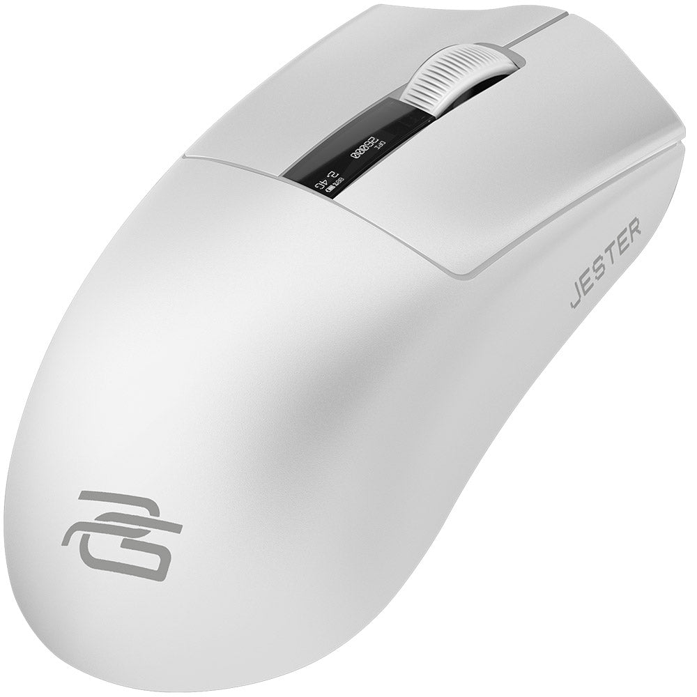 Bezdrôtová herná myš Proove Jester, 800DPI - 26000DPI, OLED displej, Biela WMJS00022002