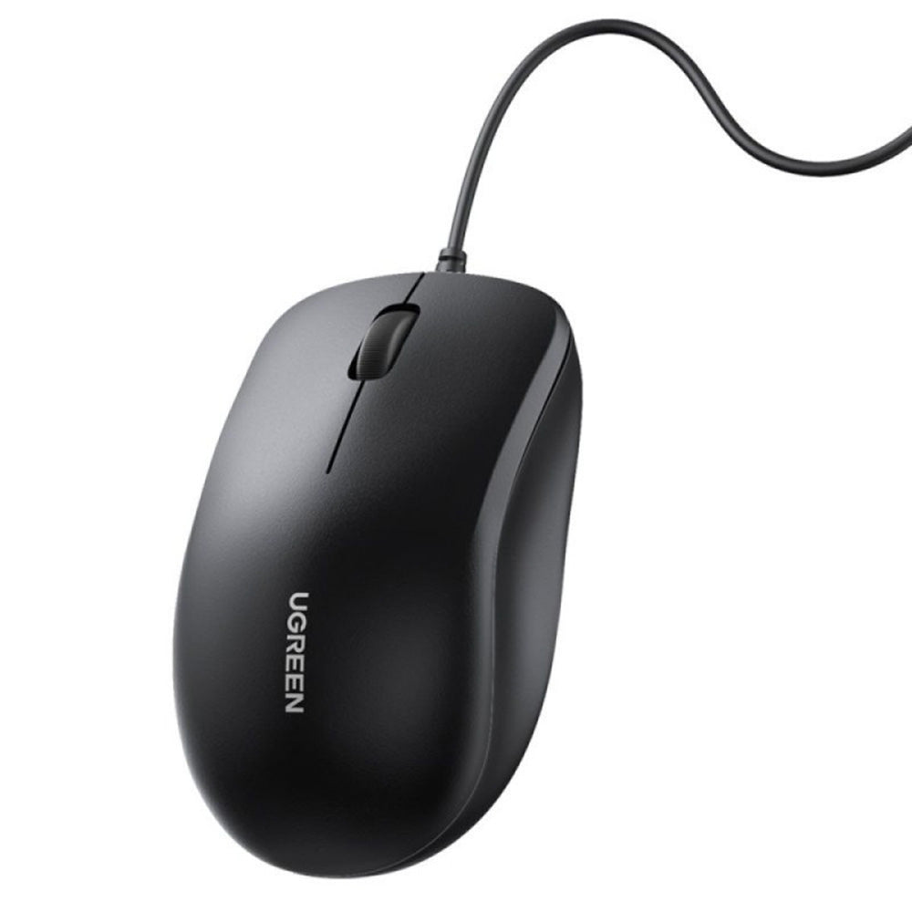 Mouse Wired USB UGREEN MU007, 1200DPI, 1.5m, Čierny
