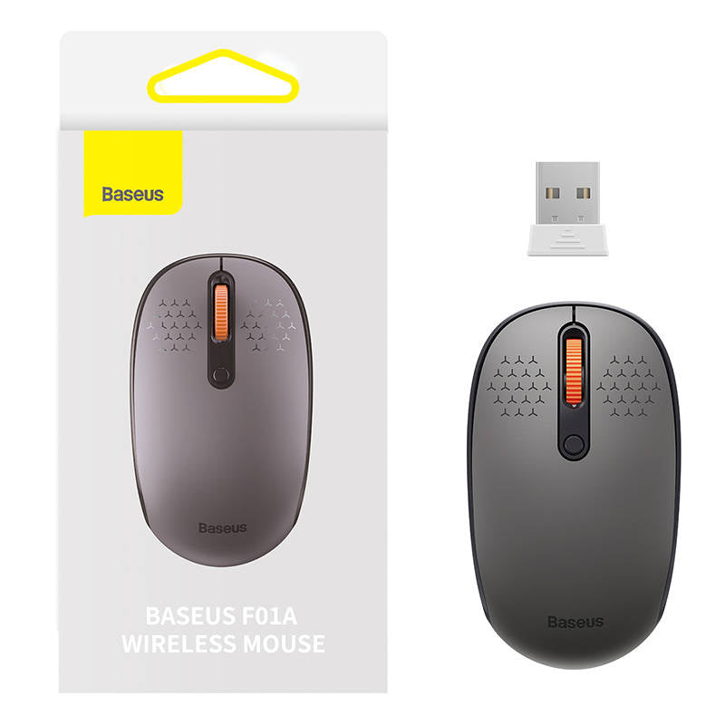 Baseus Wireless Mouse F01A, 1600DPI, Grey B0105555502833-00