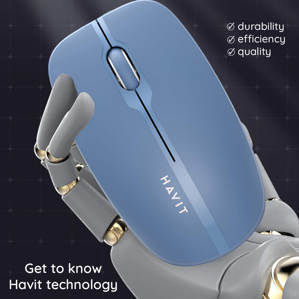 Bezdrôtová myš HAVIT MS53WB, 1600DPI, Modrá