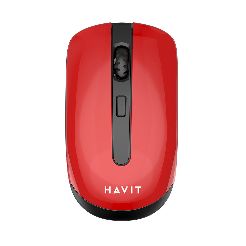 Bezdrôtová myš HAVIT MS989GT, 800DPI - 1600DPI, čierno-červená