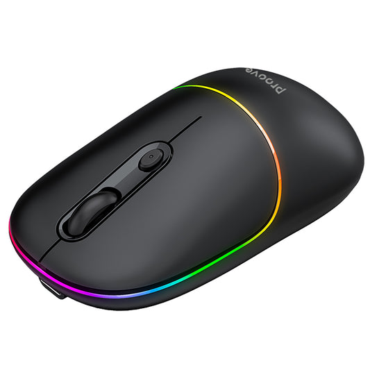 Bezdrôtová myš Proove Blink, RGB, 800DPI - 1600DPI, BT / Wi-Fi, Čierna WMBL00002001