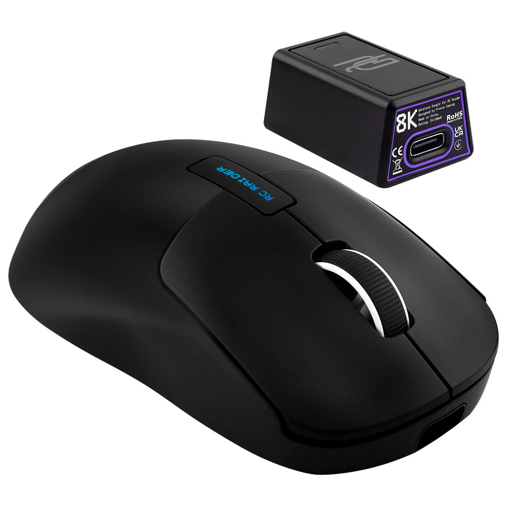 Bezdrôtová myš Proove RC Raider 8K, 800DPI - 32000DPI, BT / Wi-Fi / Káblové, Čierna WMRR00122001