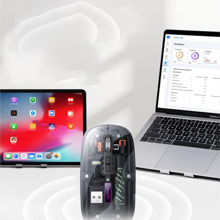 Bezdrôtová myš Yesido KB29, 800DPI - 1600DPI, BT / Wi-Fi, Čierna
