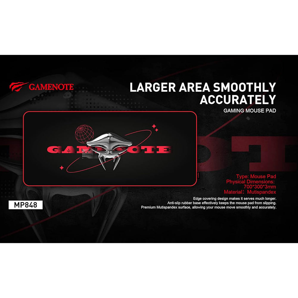 MousePad Gaming HAVIT MP848, 700mm x 300mm x 3mm, Čierny