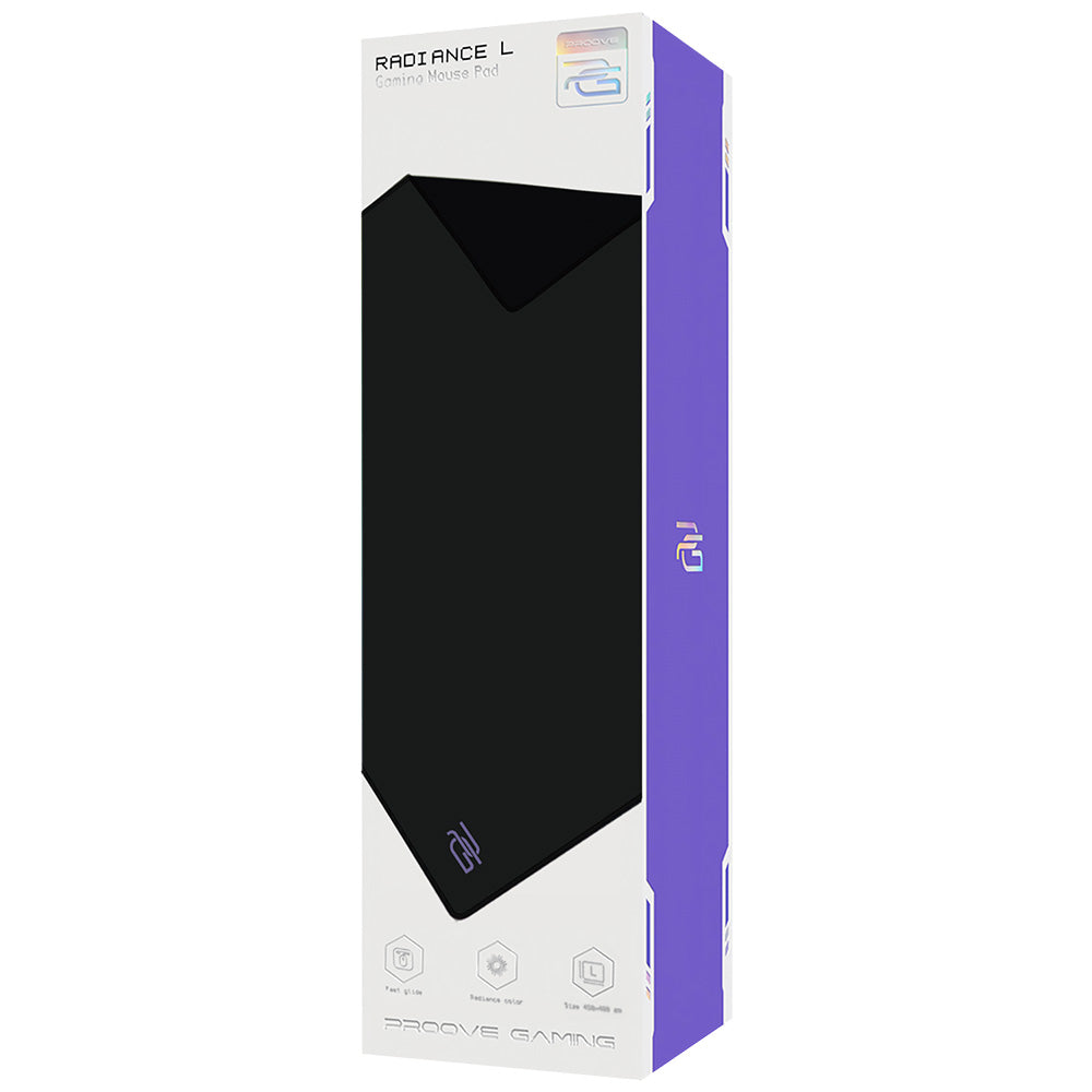 MousePad Proove Radiance, 450mm x 400mm x 3mm, Čierny MPRD00200001