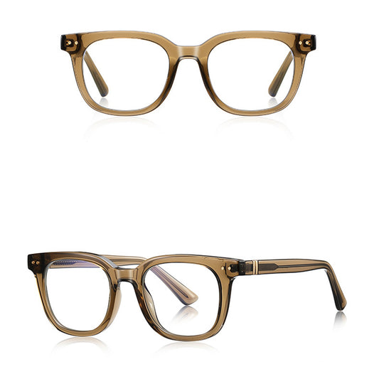 Okuliare na počítač pre mužov Techsuit 2229, Anti-Blue Light, Svetlohnedé