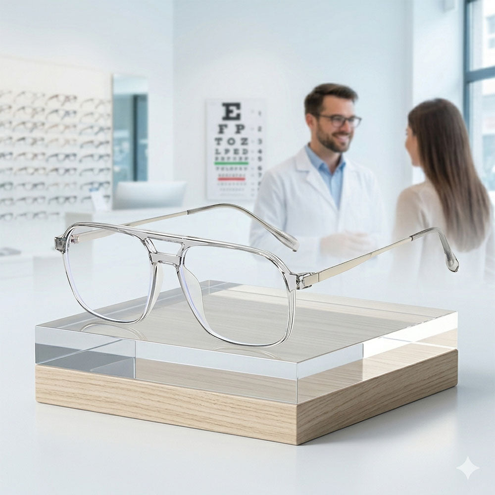 Unisex počítačové okuliare Techsuit 83092, proti modrému svetlu, čierno-strieborné