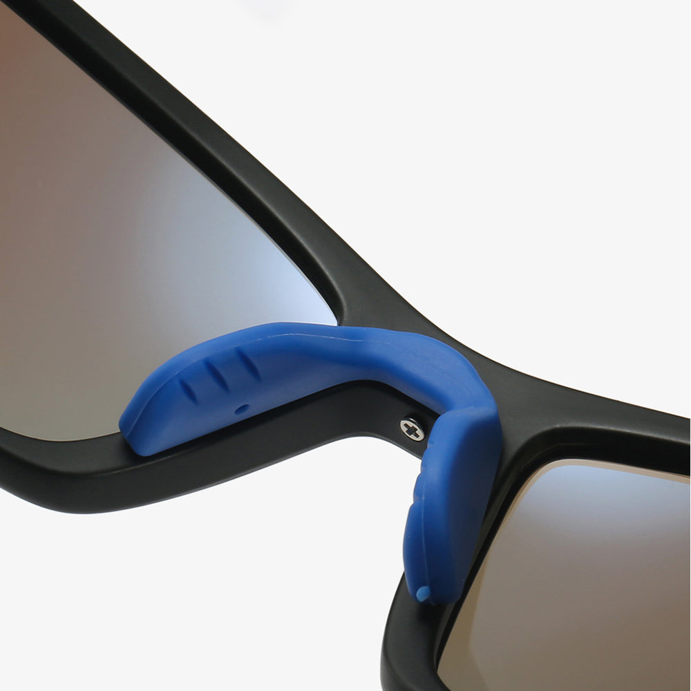 Unisex cyklistické okuliare Techsuit 3047, UV ochrana, čierne priehľadné