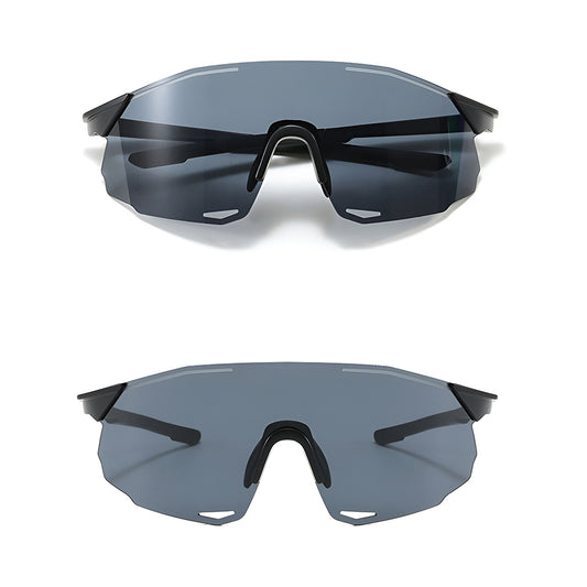 Unisex cyklistické okuliare Techsuit 8853, čierno-strieborné
