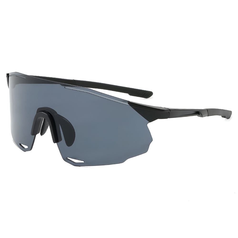 Unisex cyklistické okuliare Techsuit 8853, čierno-sivé