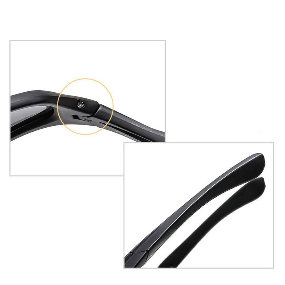 Unisex cyklistické okuliare Techsuit 9309, polarizované, čierno-hnedé