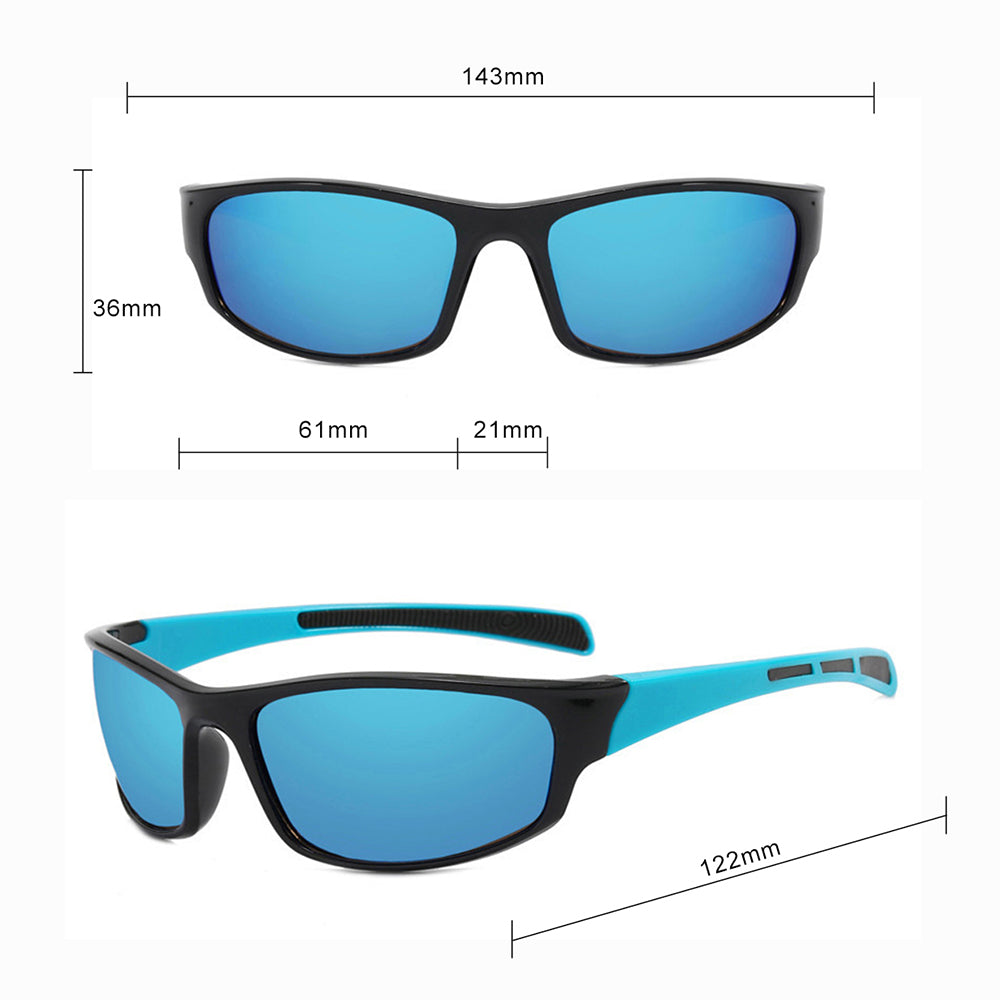 Unisex cyklistické okuliare Techsuit 9937, čierno-žlté