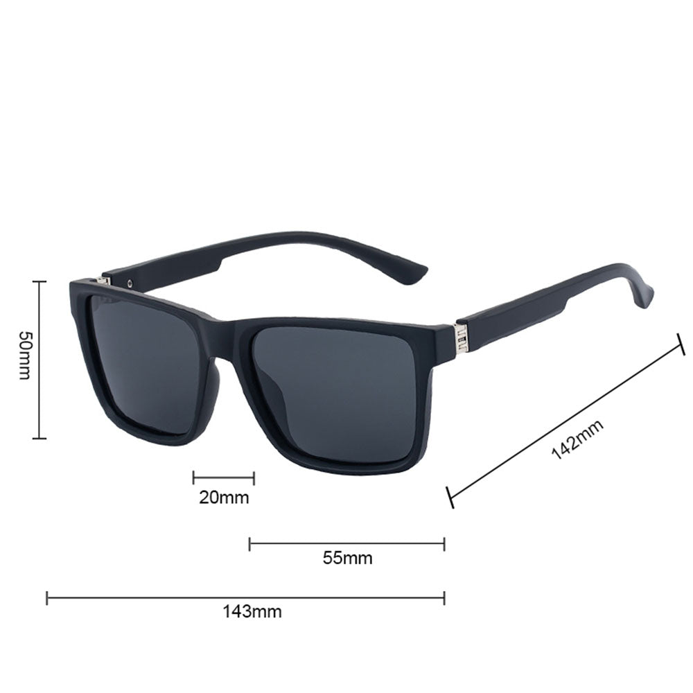 Pánske slnečné okuliare Techsuit 8506, polarizované, UV ochrana, matná modro-sivá