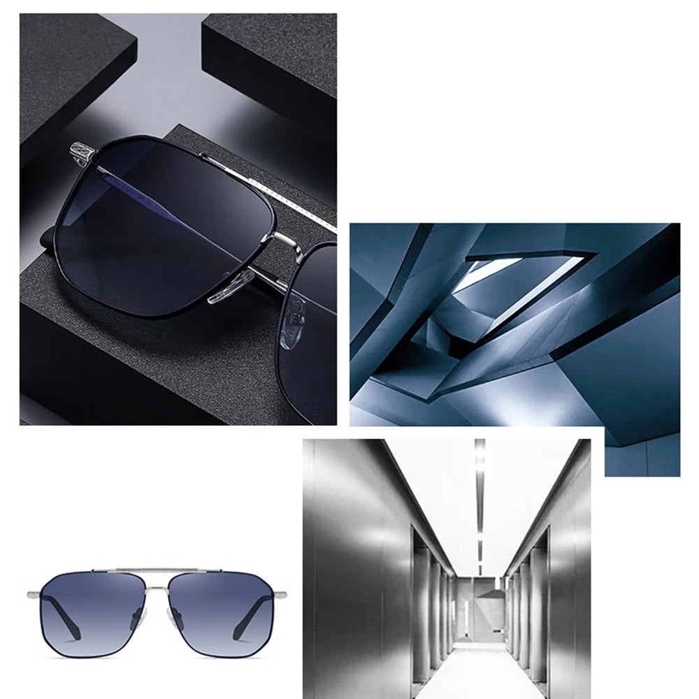 Pánske slnečné okuliare Techsuit 8538, polarizované, UV ochrana, sivohnedé