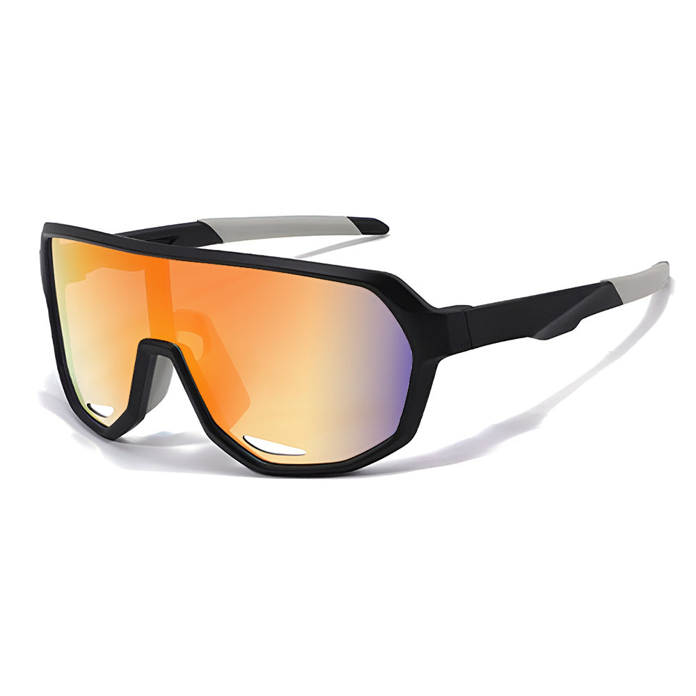 Detské slnečné okuliare Techsuit 22312, polarizované, UV ochrana, oranžovo-čierne