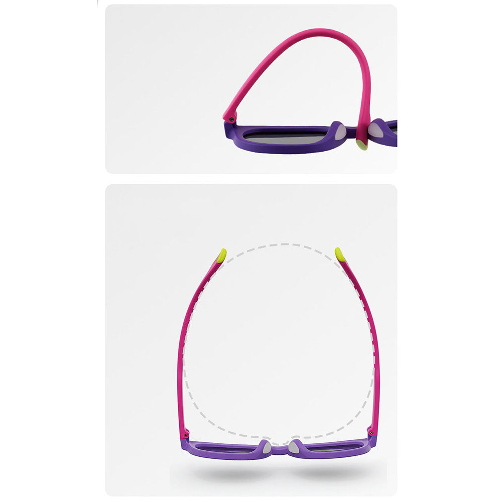 Detské slnečné okuliare Techsuit 616, polarizované, UV ochrana, modro-žlté
