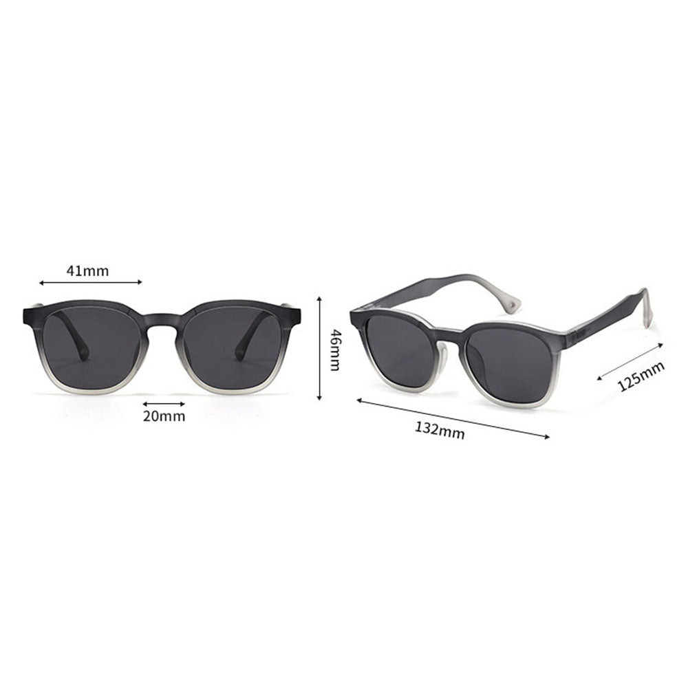 Detské slnečné okuliare Techsuit 691, polarizované, UV ochrana, čierno-oranžový gradient