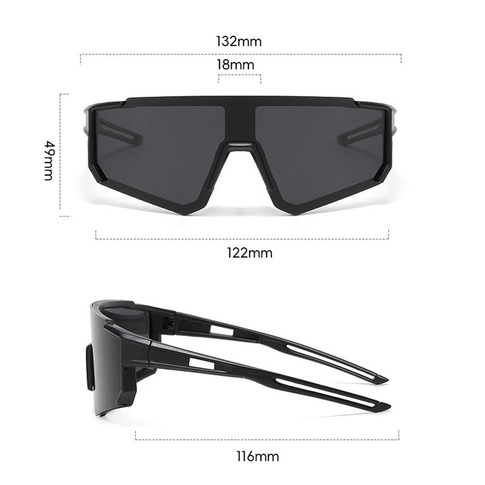 Detské slnečné okuliare Techsuit R601, polarizované, UV ochrana, čierne oranžové žlté