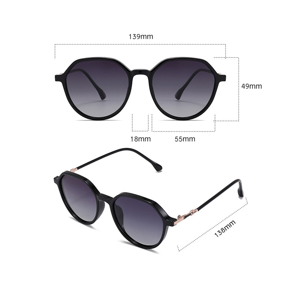 Dámske slnečné okuliare Techsuit 2203, polarizované, UV ochrana, hnedé