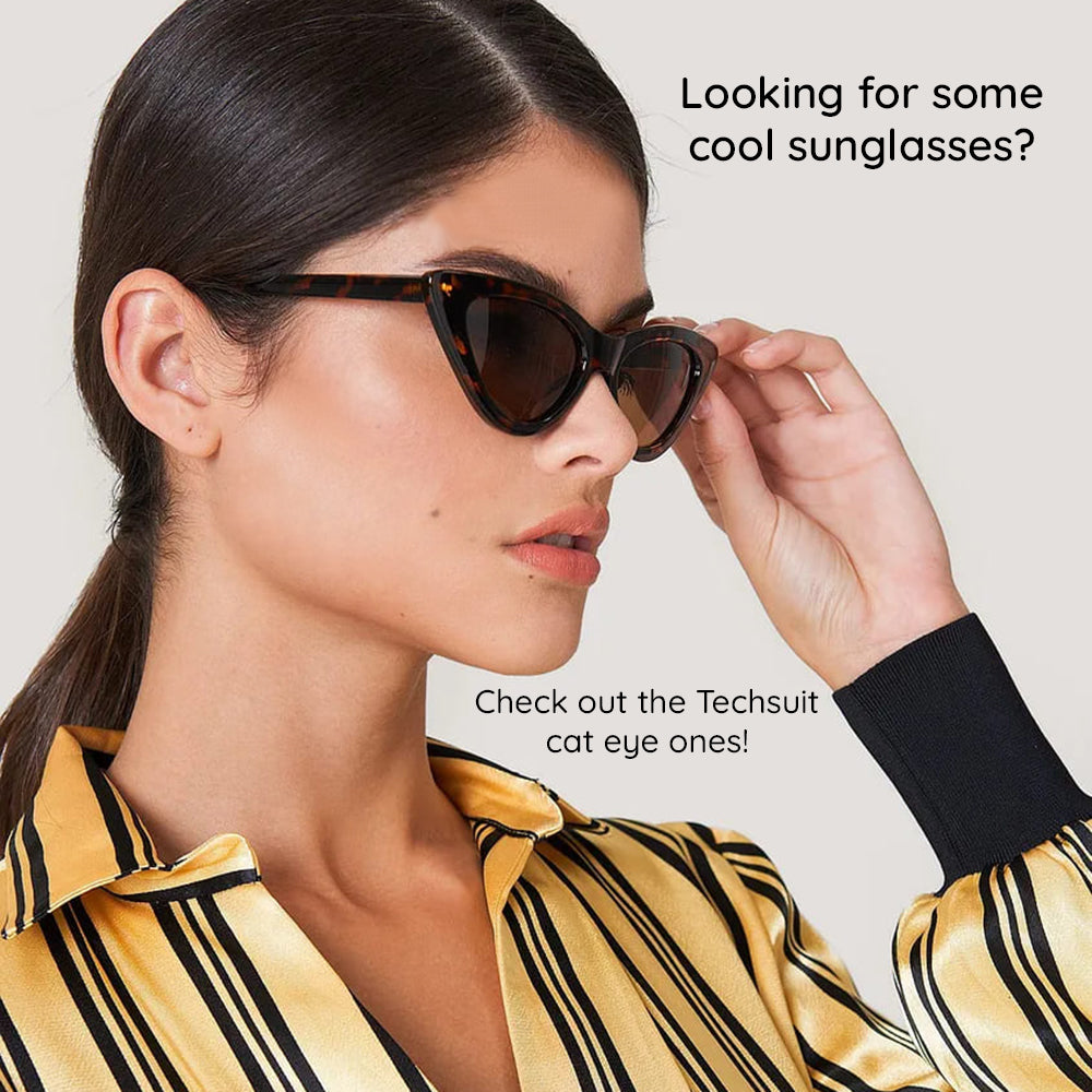 Dámske slnečné okuliare Techsuit 5040, čierno-hnedé