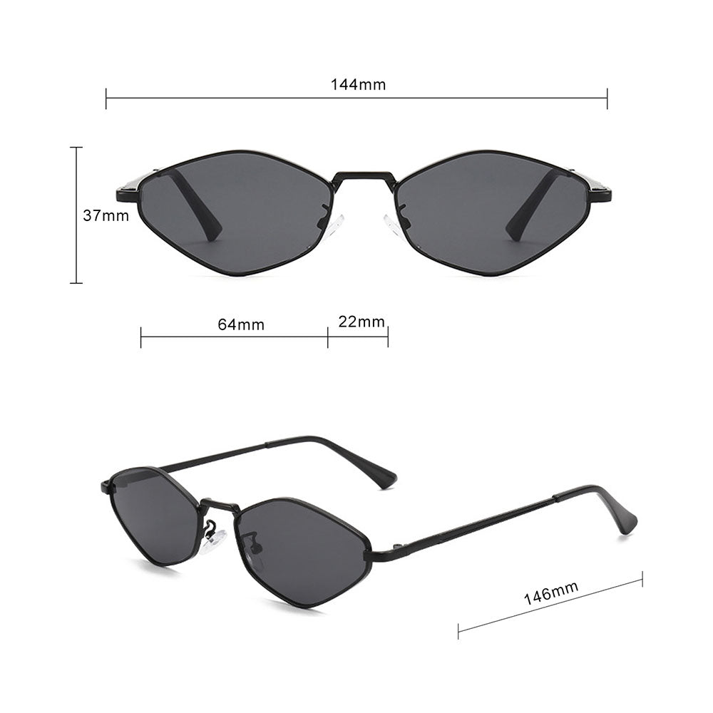 Dámske slnečné okuliare Techsuit 6206, zlaté čierne