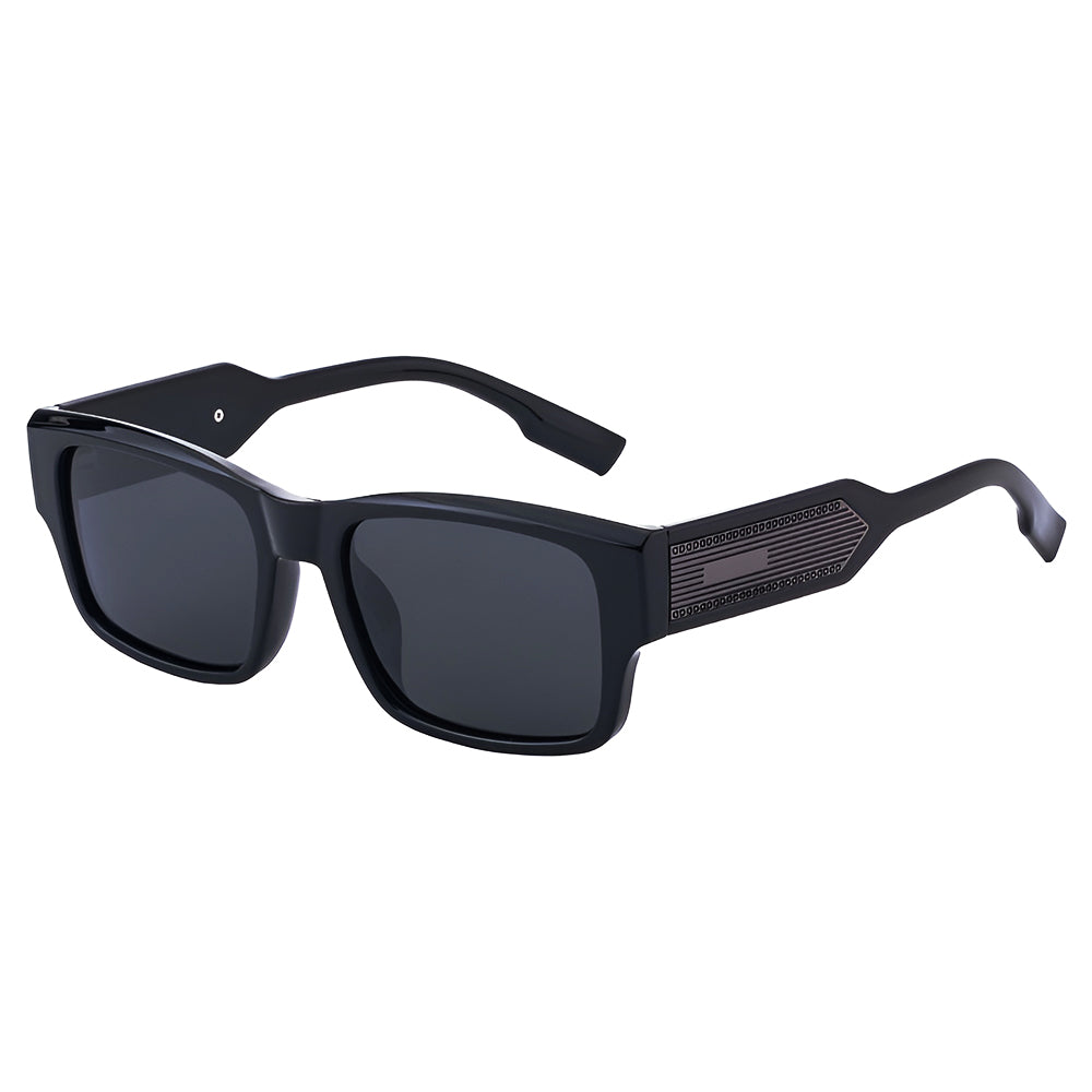 Dámske slnečné okuliare Techsuit 8485, polarizované, UV ochrana, čierne