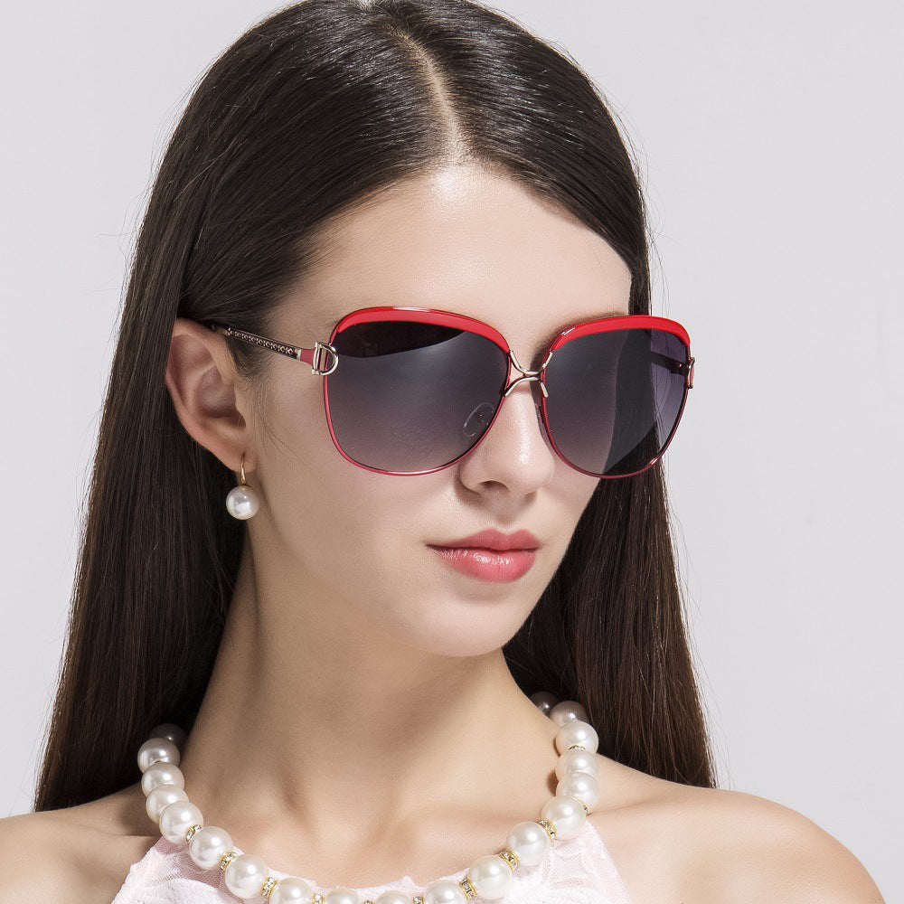Dámske slnečné okuliare Techsuit 8702, polarizované, UV ochrana, červené