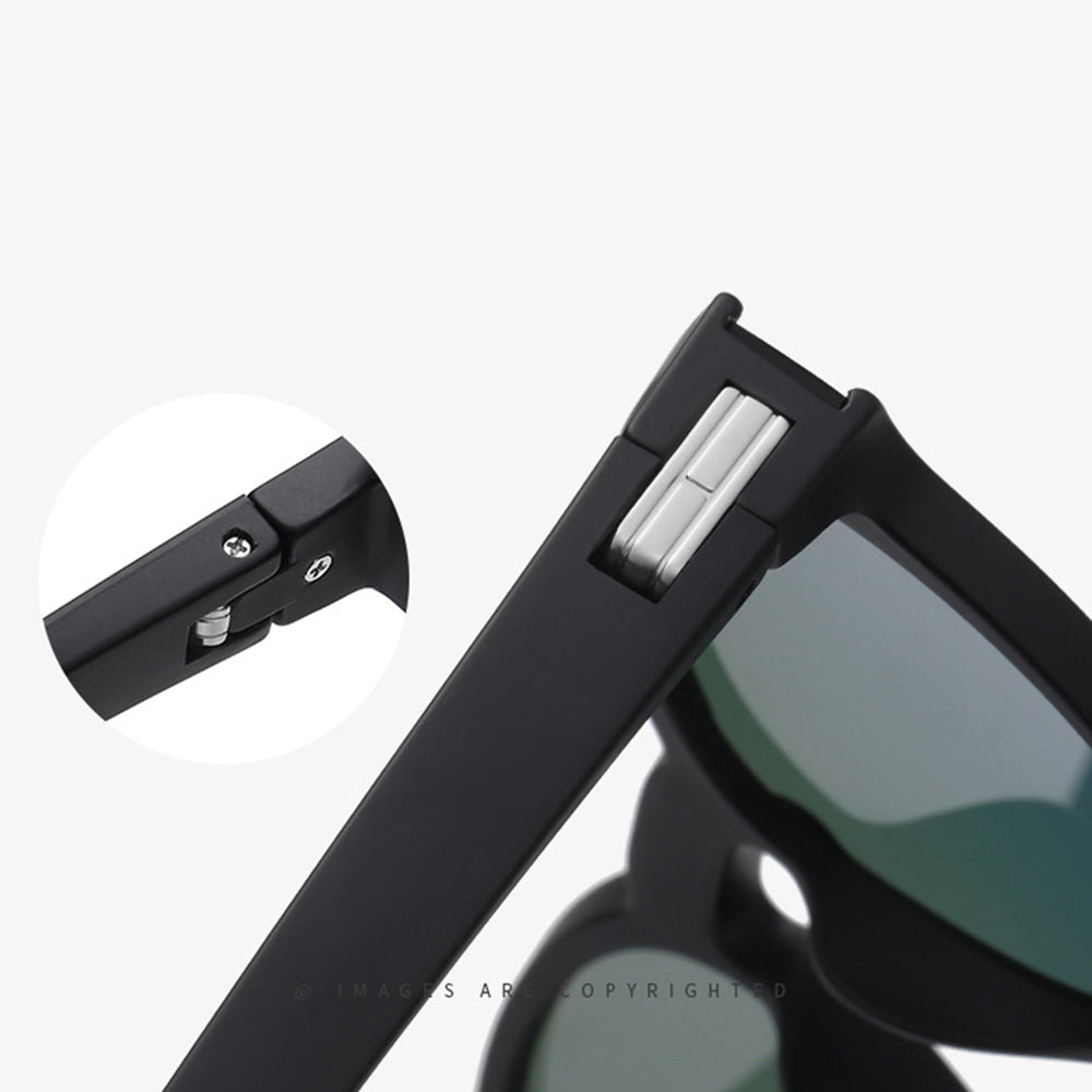 Unisex slnečné okuliare Techsuit TR7545, polarizované, UV ochrana, čierno-sivé