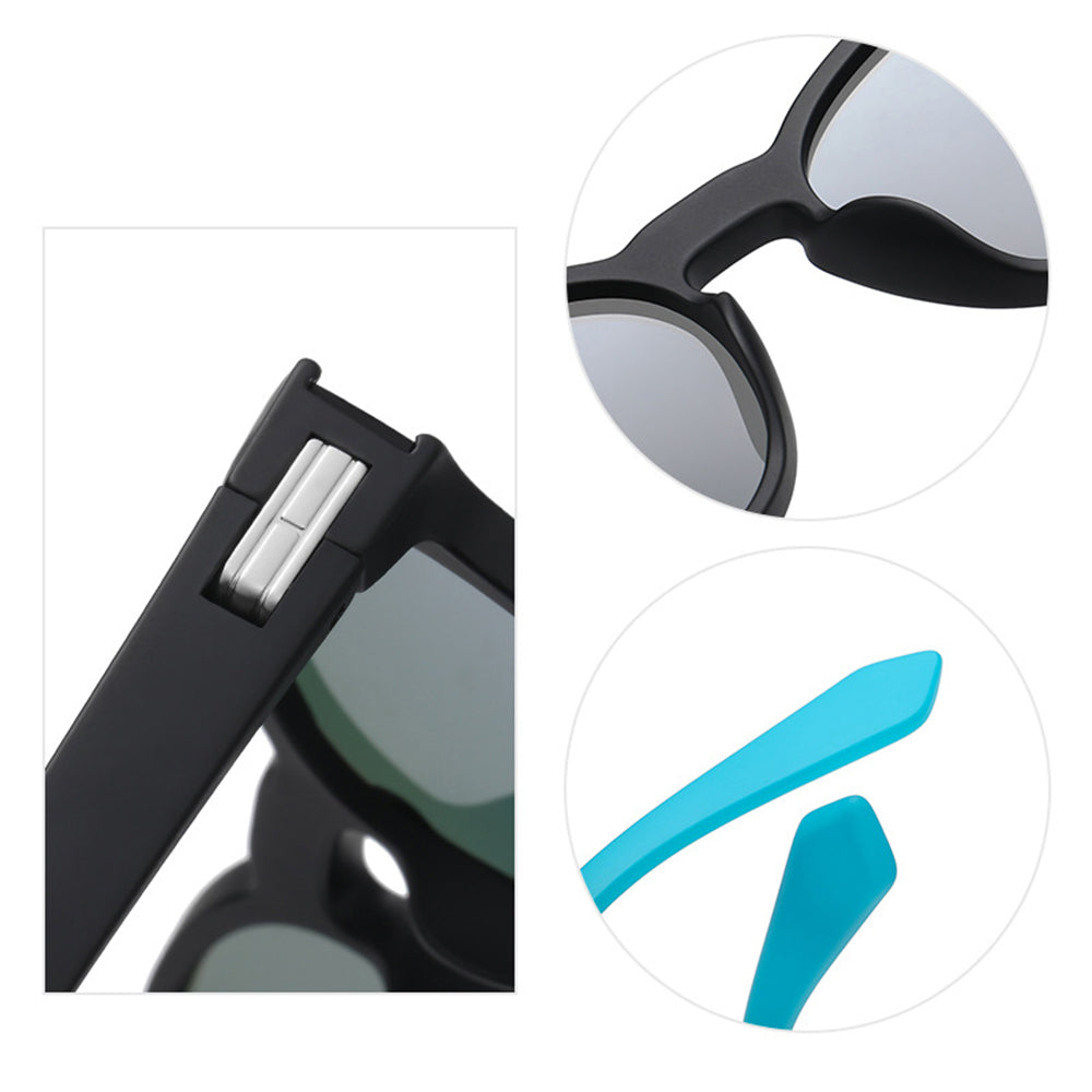 Unisex slnečné okuliare Techsuit TR7545, polarizované, UV ochrana, čierno-sivé