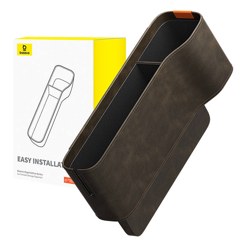 Baseus OrganizeFun Car Organizer for space between console and seat, Brown C20256502001-00