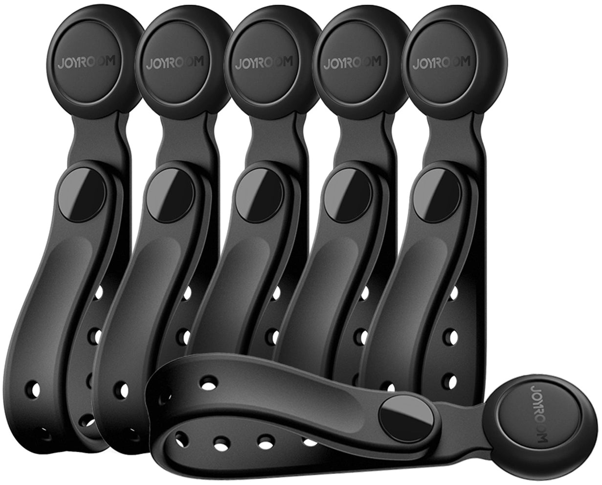 Organizátor káblov Joyroom JR-ZS422, Magnetický, Sada 6 kusov, Čierny