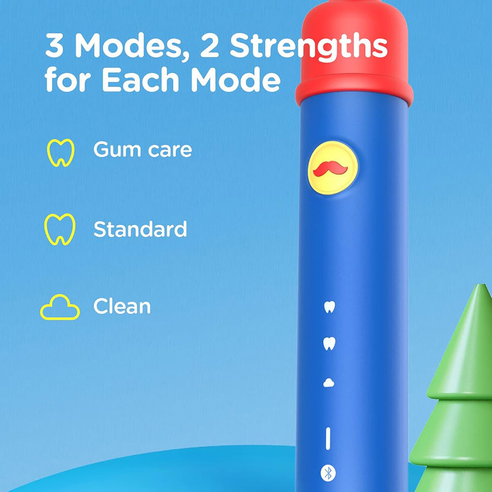 Elektrická zubná kefka Bitvae BVK7S Kids, Modro-červená